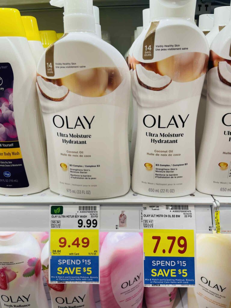 Olay Body Wash Kroger Shelf Image