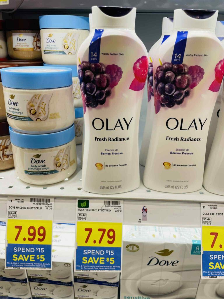 Olay Body Wash Kroger Shelf Image