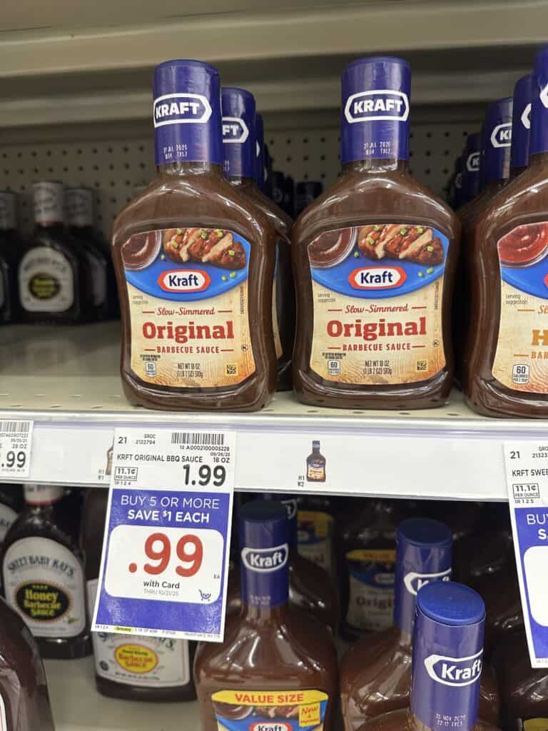 Kraft BBQ Sauce Kroger Shelf Image