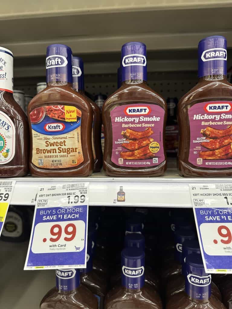 Kraft BBQ Sauce Kroger Shelf Image