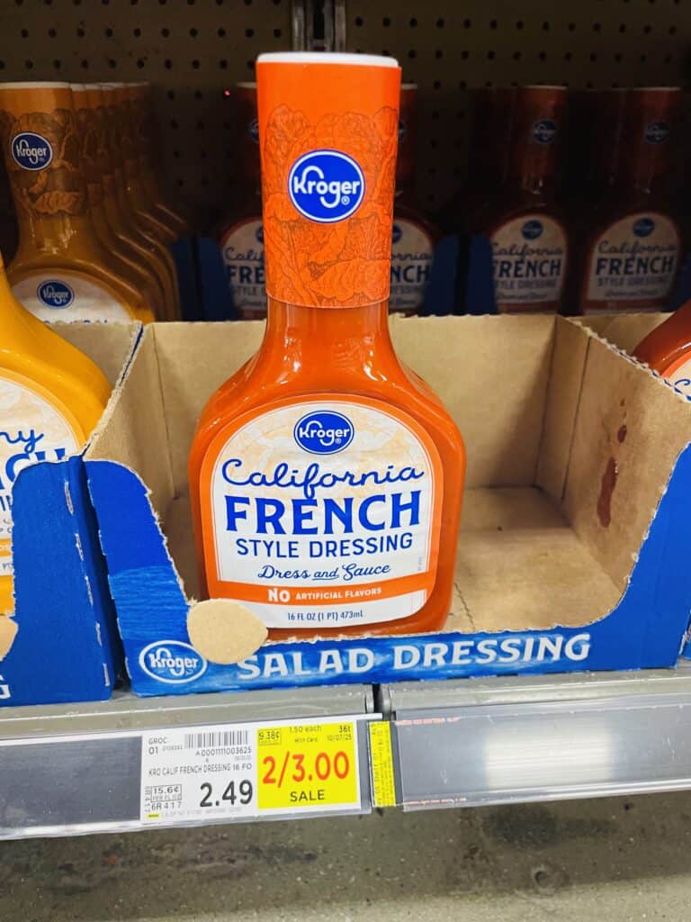 Kroger Salad Dressing Shelf image
