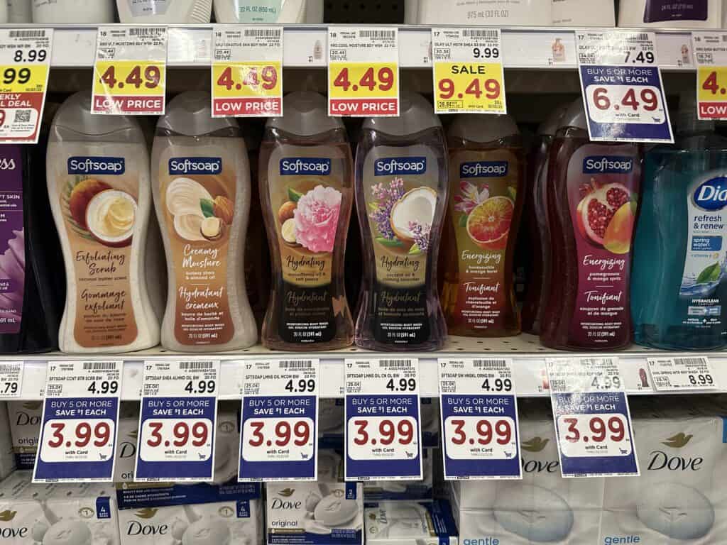 softsoap body wash kroger shelf image