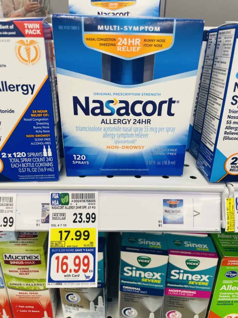 nasacort sprays kroger shelf image