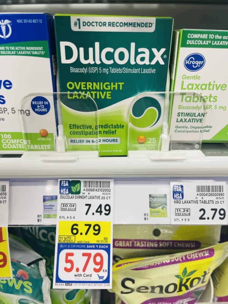 Dulcolax Kroger Shelf Image