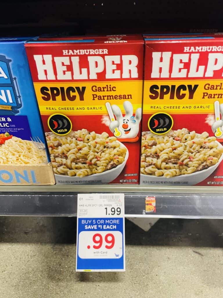 Helper Meals Kroger Shelf Image
