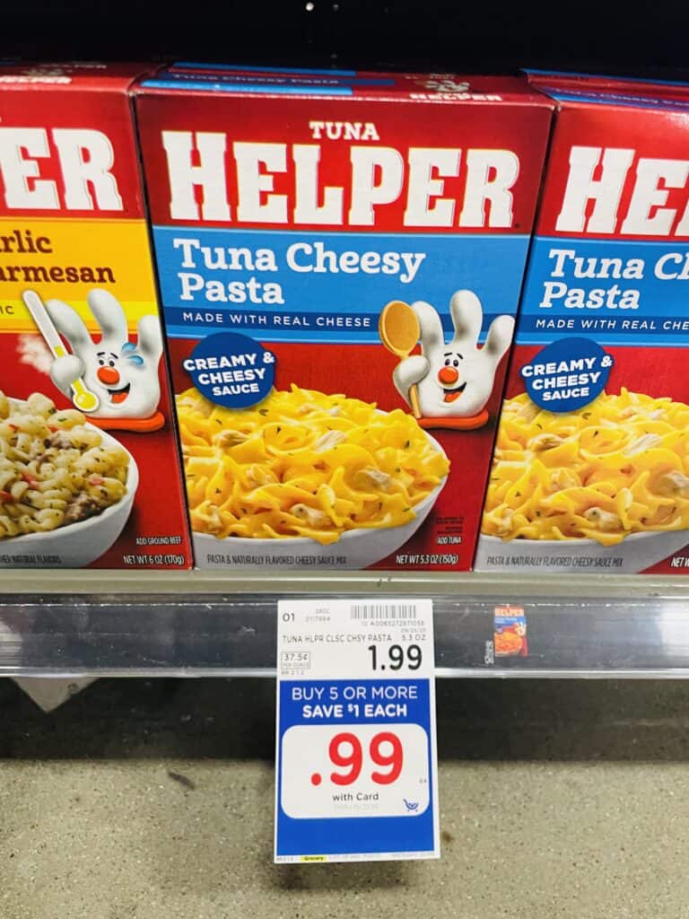 Helper Meals Kroger Shelf Image