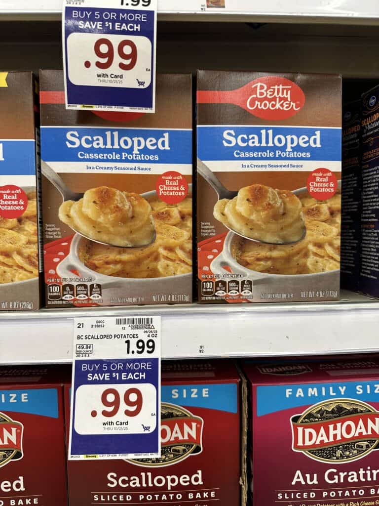 Betty Crocker Potatoes Kroger Shelf Image