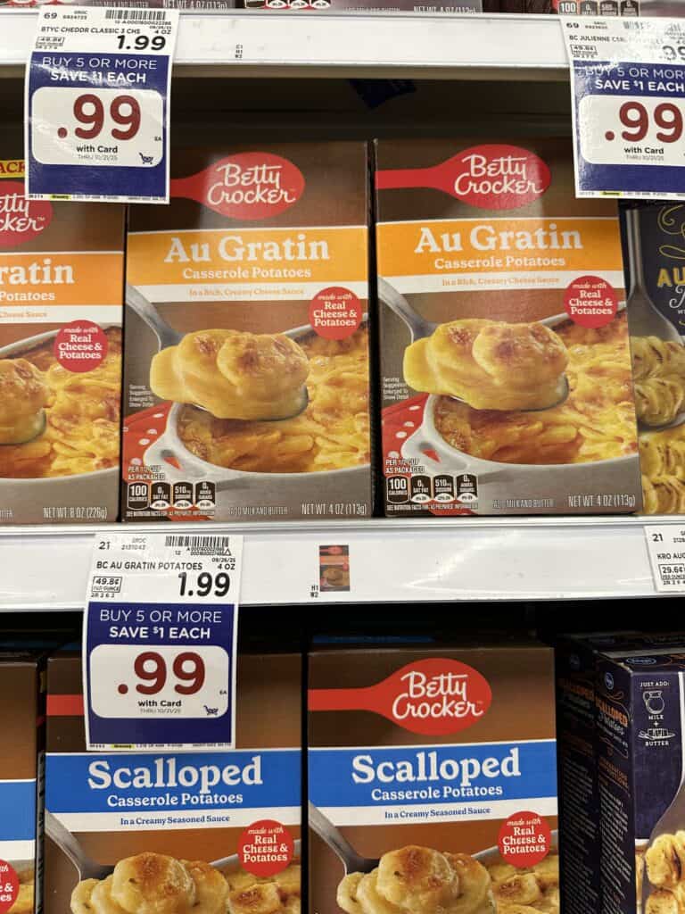 Betty Crocker Potatoes Kroger Shelf Image