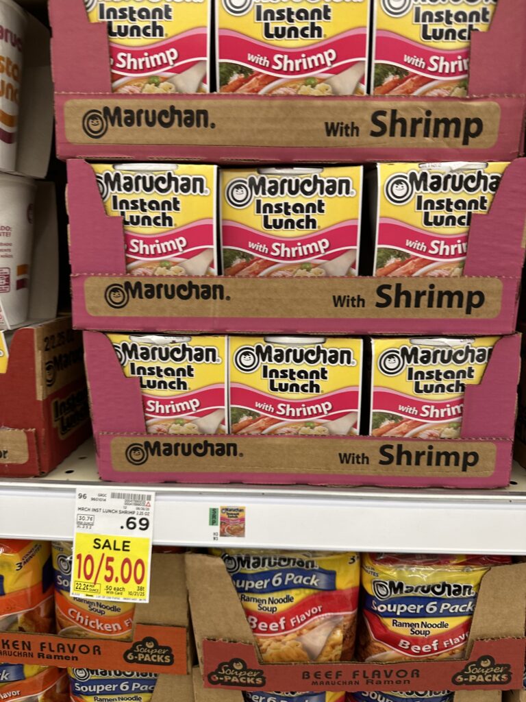 Maruchan Ramen Kroger Shelf Image
