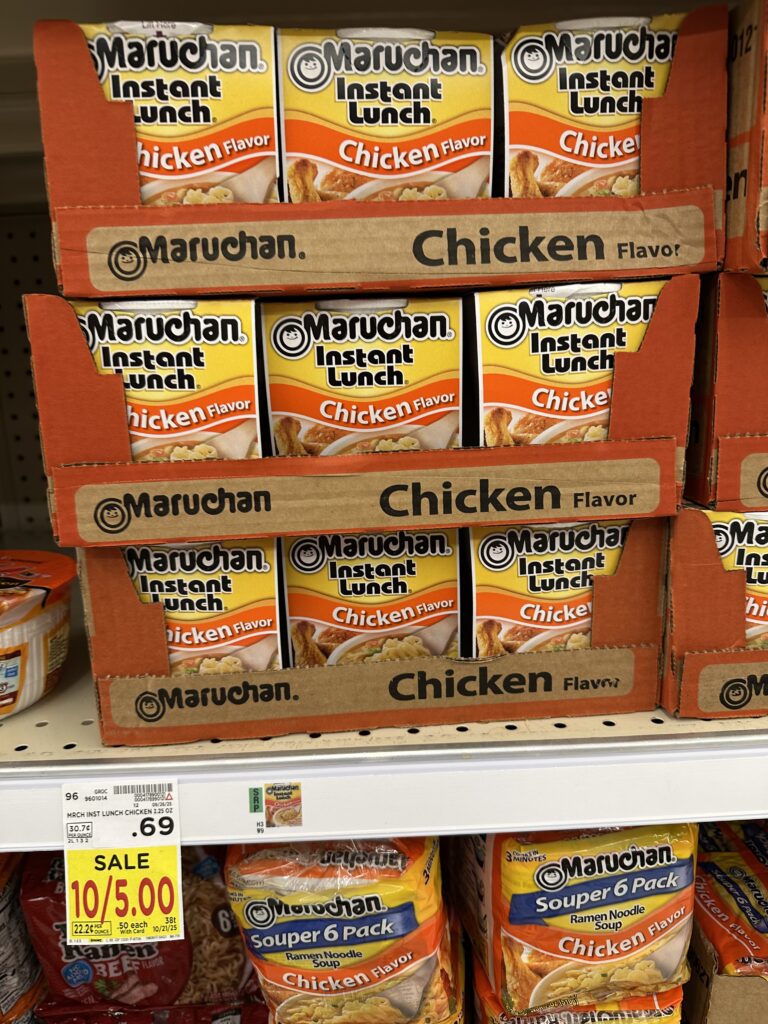 Maruchan Ramen Kroger Shelf Image