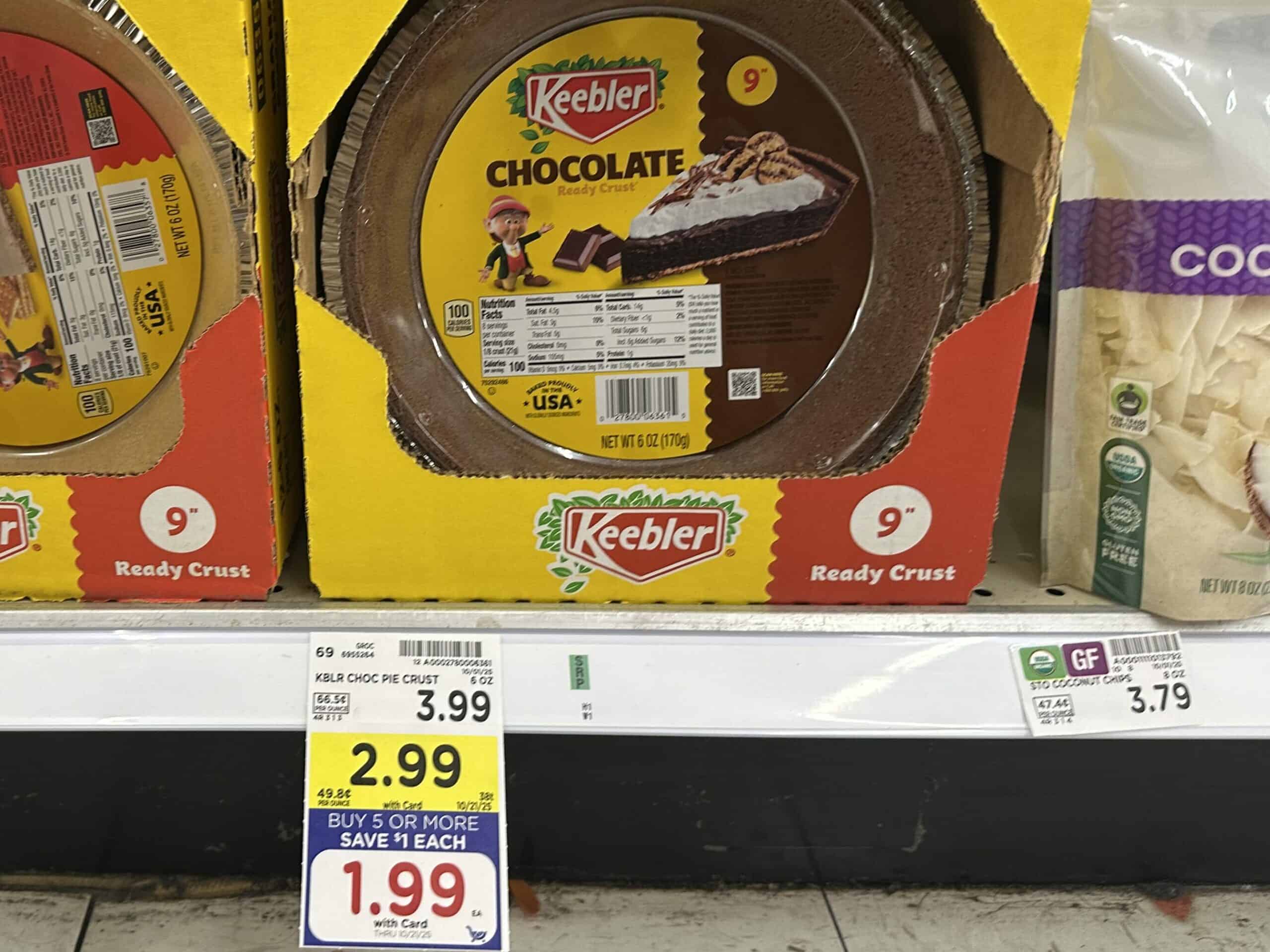 Keebler Pie Crusts Kroger Shelf Image