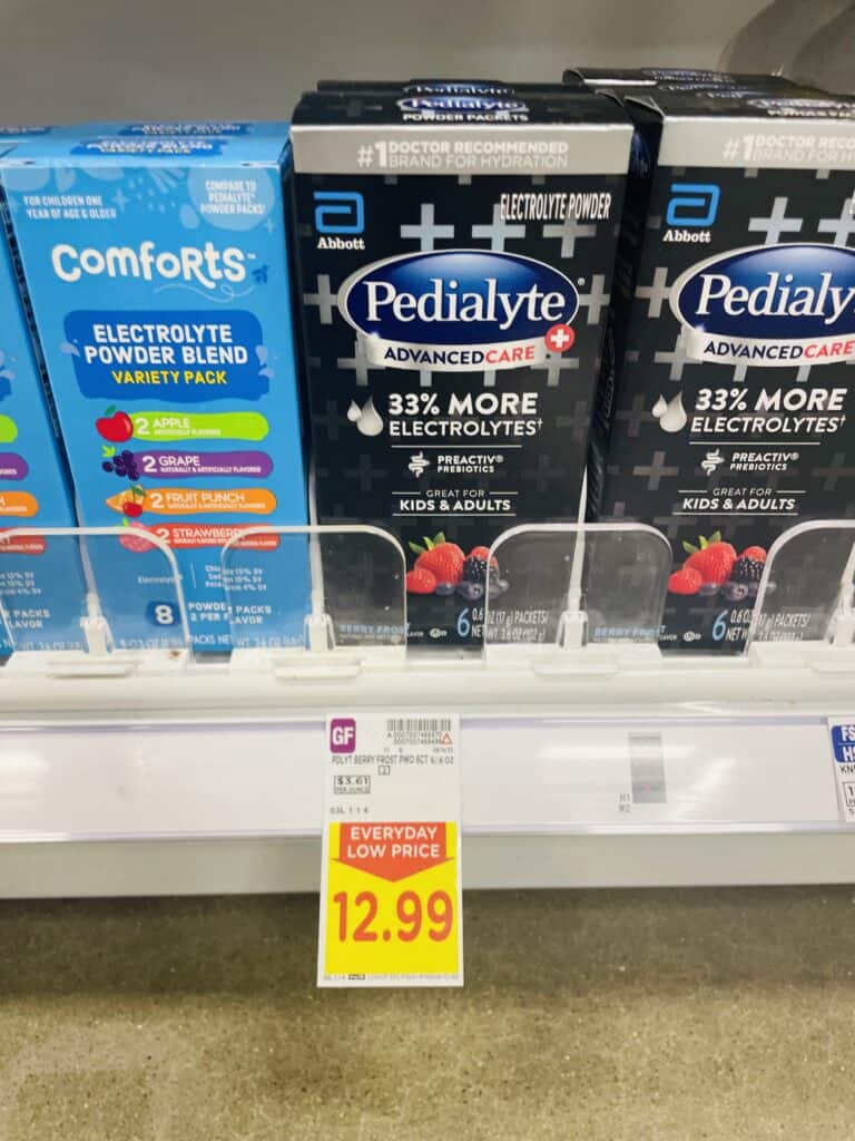 Pedialyte Kroger Shelf Image