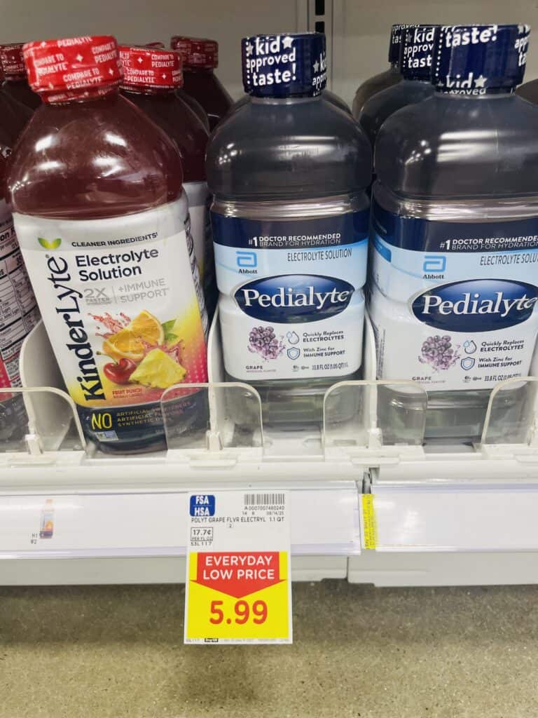Pedialyte Kroger Shelf Image