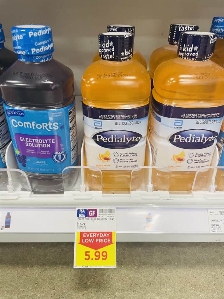 Pedialyte Kroger Shelf Image