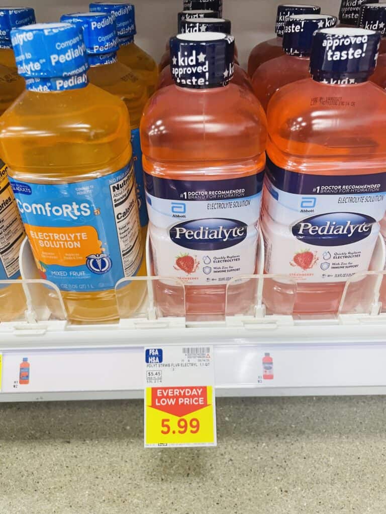 Pedialyte Kroger Shelf Image