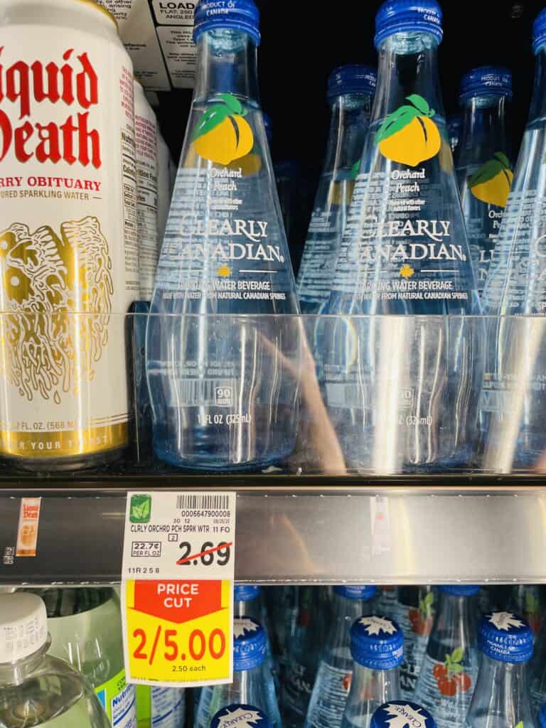 Clearly Canadian Water Kroger Shelf Image
