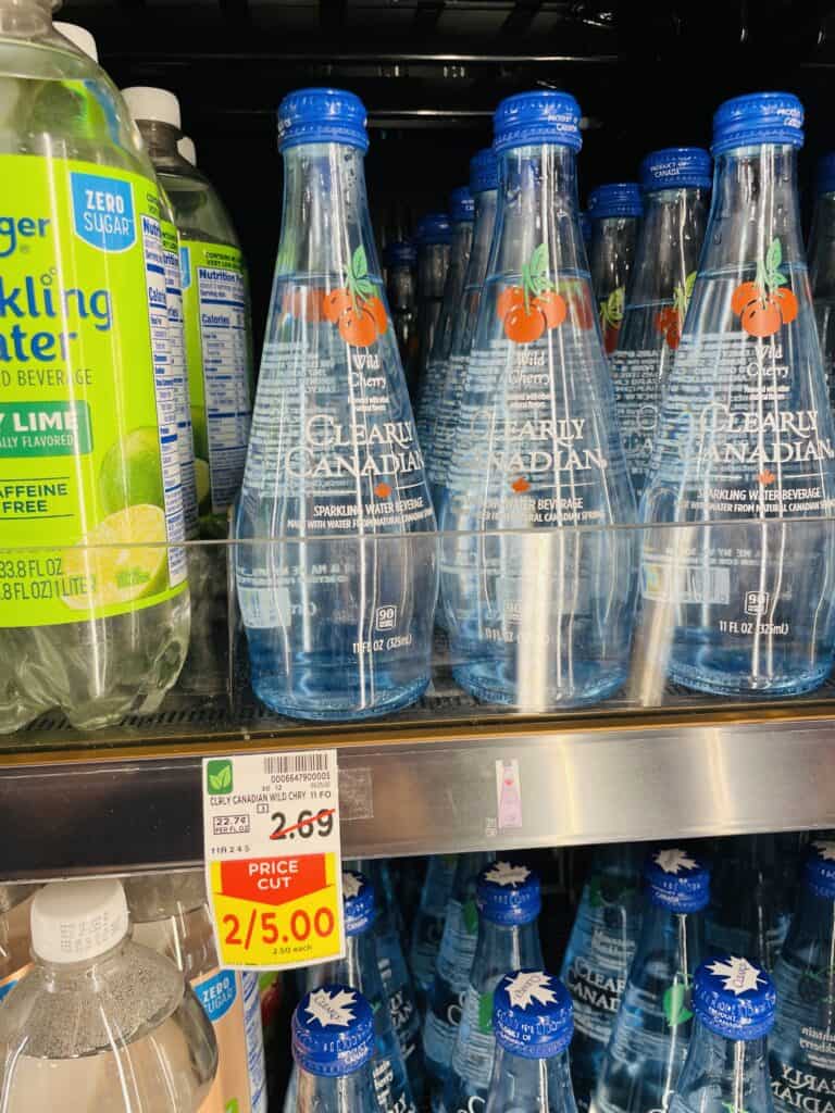 Clearly Canadian Water Kroger Shelf Image
