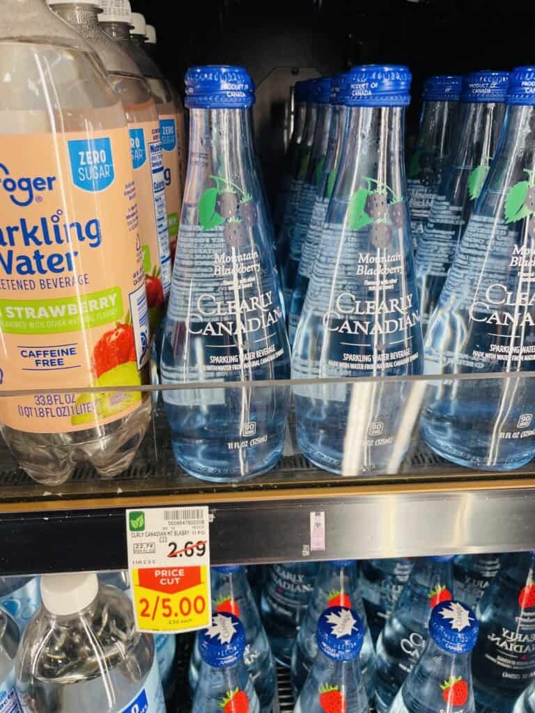 Clearly Canadian Water Kroger Shelf Image