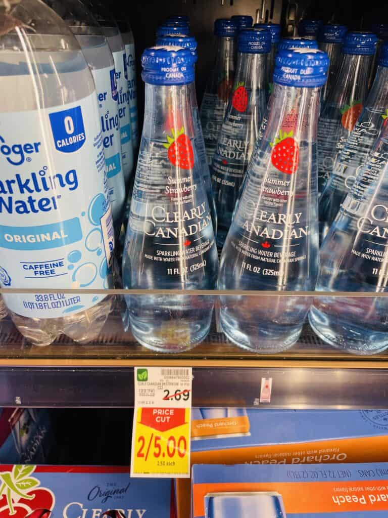Clearly Canadian Water Kroger Shelf Image