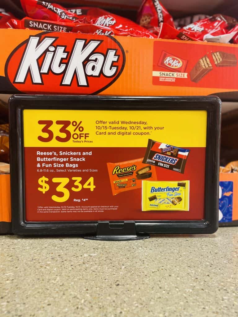 Halloween Candy Sale Kroger Shelf Image