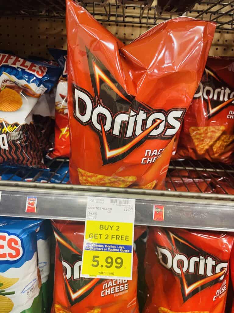 Doritos Cheetos and Lay's Kroger Shelf Image