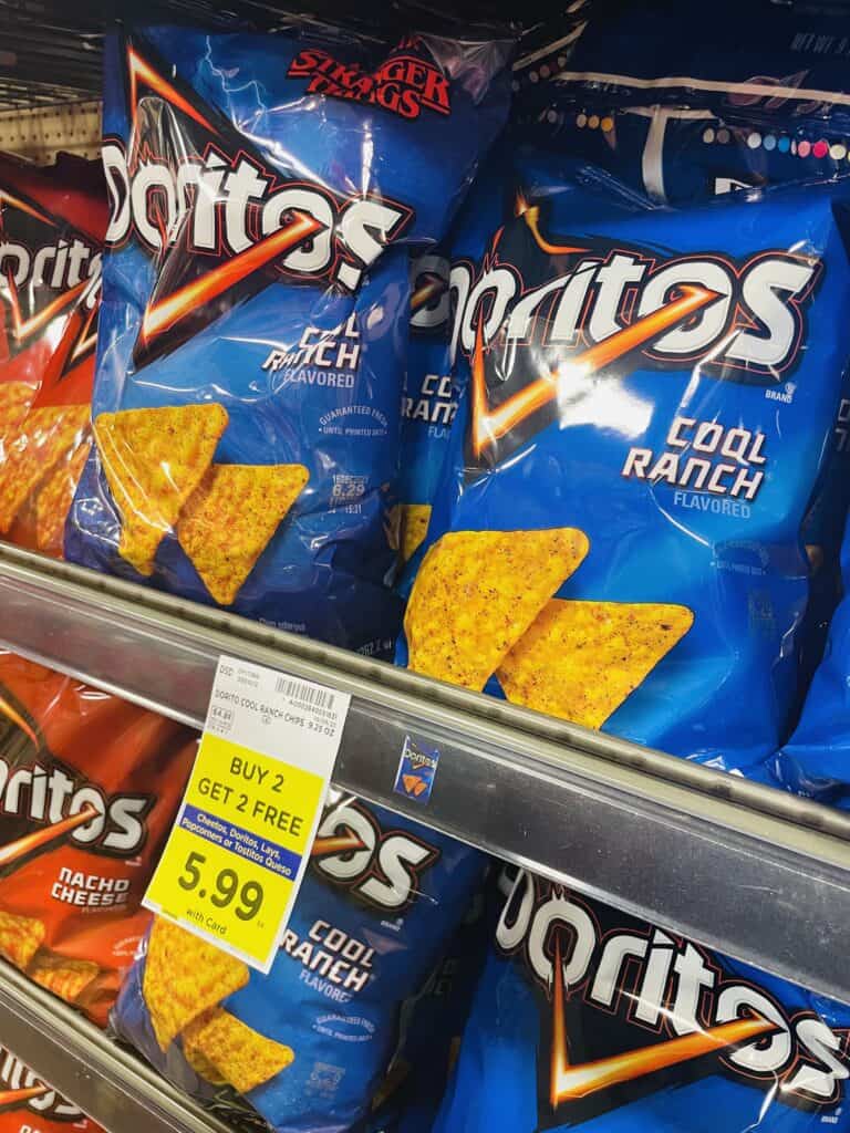 Doritos Cheetos and Lay's Kroger Shelf Image