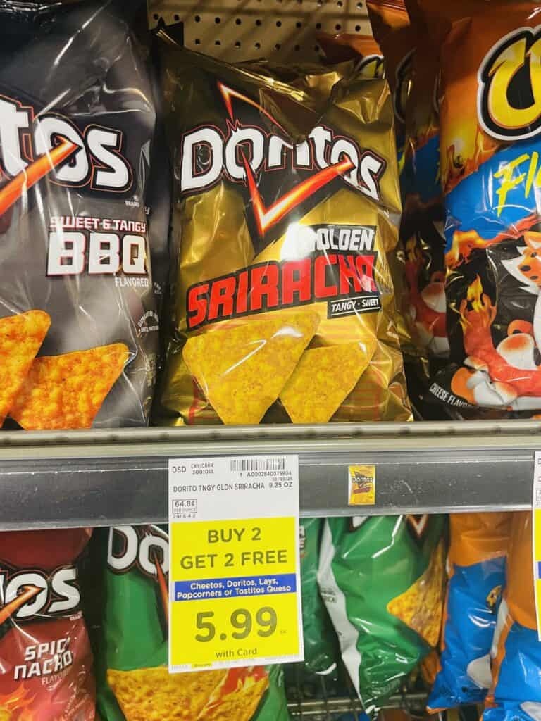 Doritos Cheetos and Lay's Kroger Shelf Image