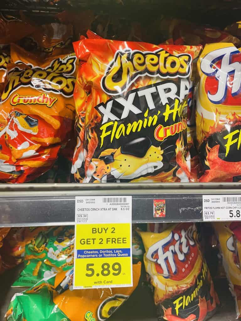 Doritos Cheetos and Lay's Kroger Shelf Image