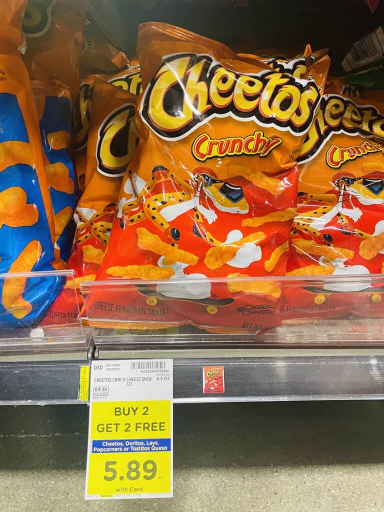 Doritos Cheetos and Lay's Kroger Shelf Image