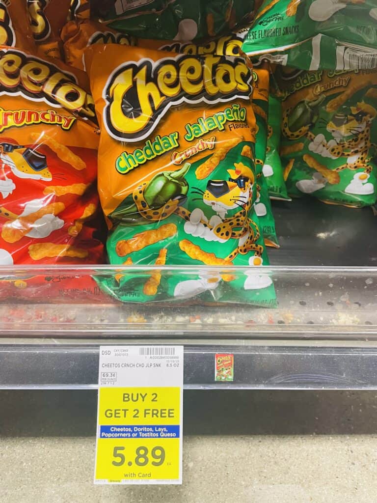 Doritos Cheetos and Lay's Kroger Shelf Image
