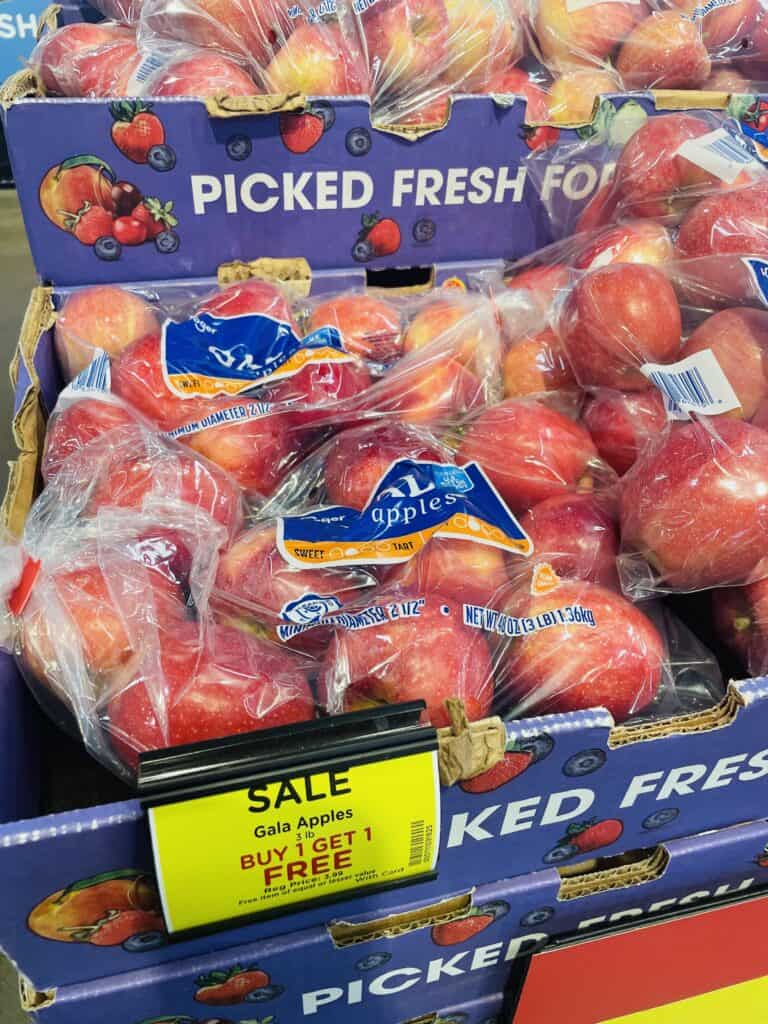 kroger apples shelf image