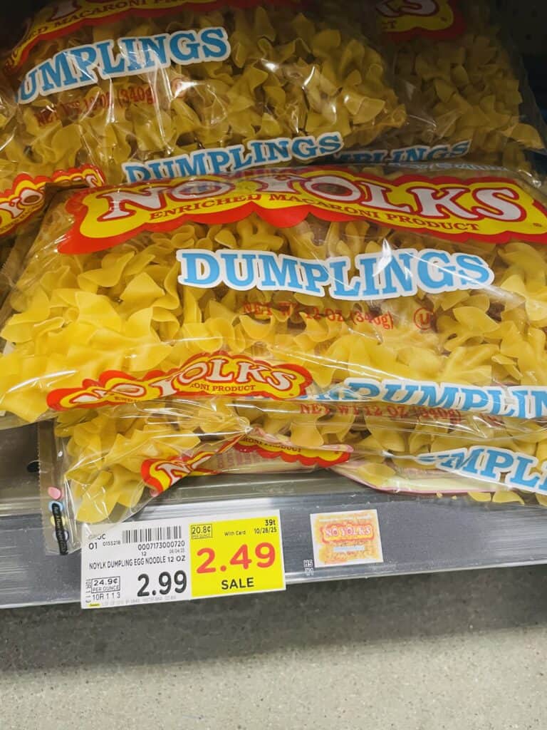 No Yolks Noodles Kroger SHelf IMage