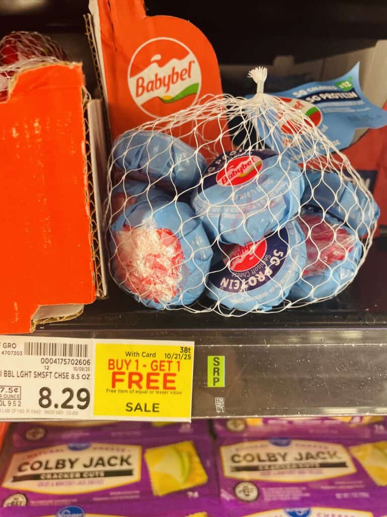 babybel cheese kroger shelf image