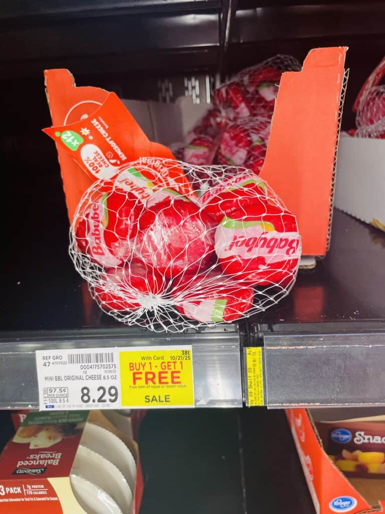 babybel cheese kroger shelf image