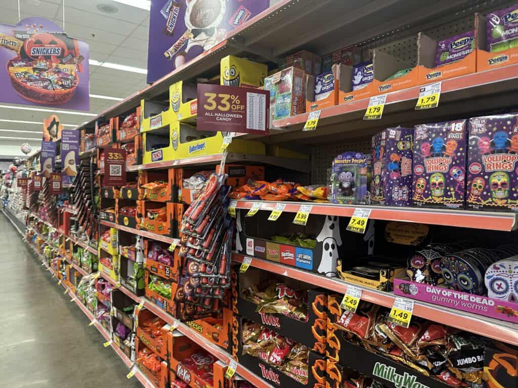 Halloween Candy Sale Kroger Shelf Image