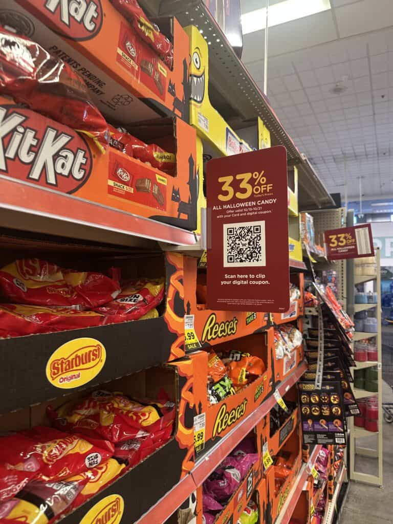 Halloween Candy Sale Kroger Shelf Image