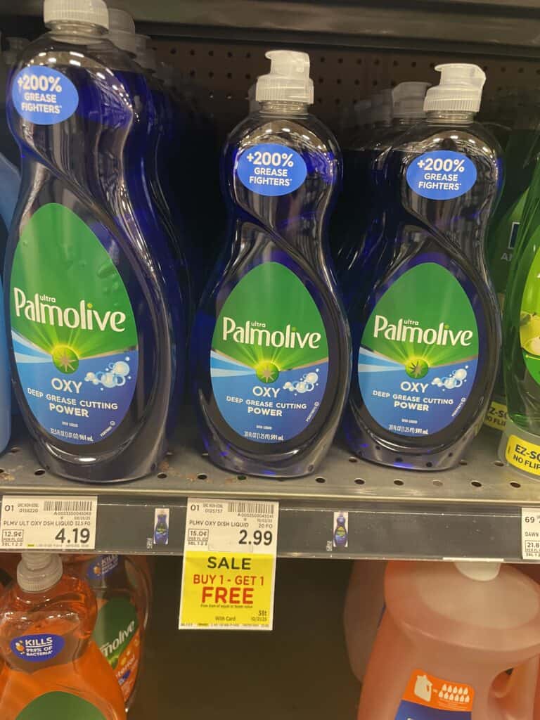 Palmolive Dish Liquid Kroger Shelf Image
