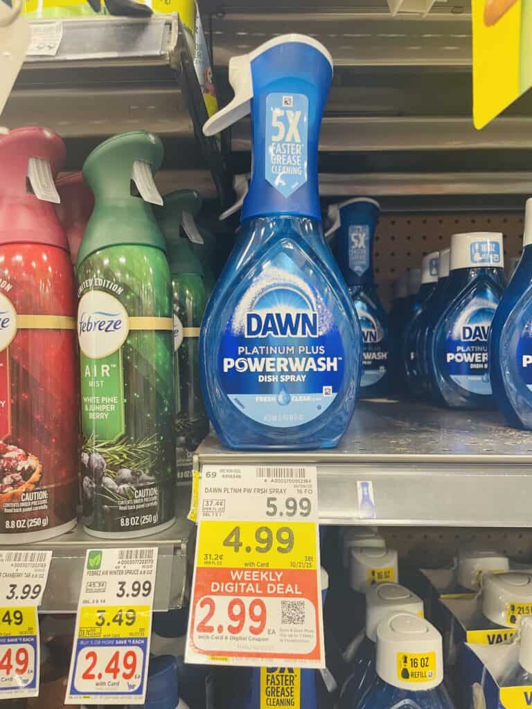 Dawn Powerwash Kroger Shelf Image