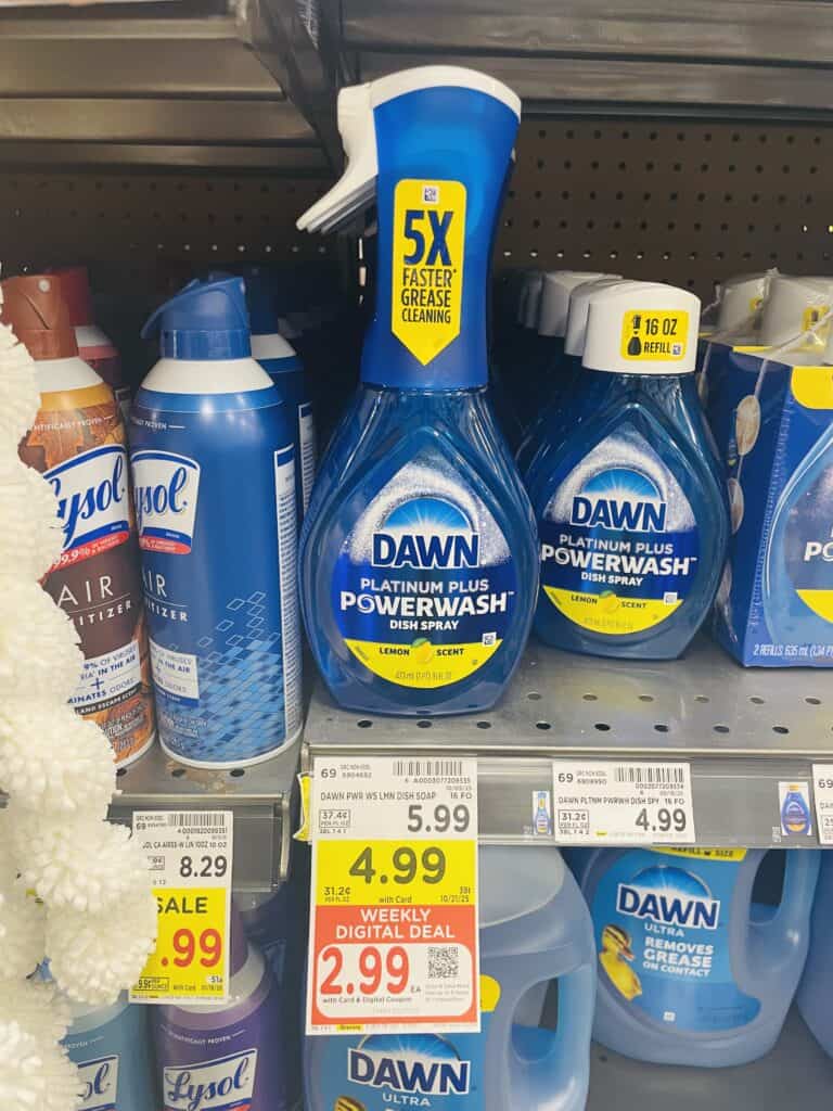 Dawn Powerwash Kroger Shelf Image