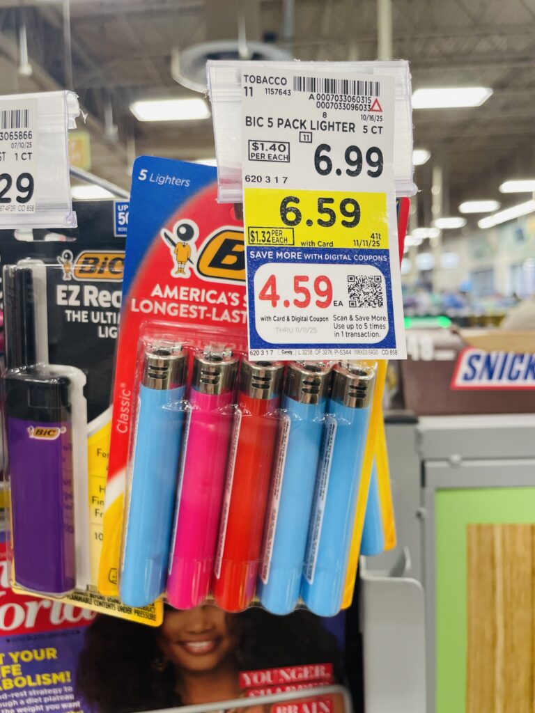 bic lighters kroger shelf image