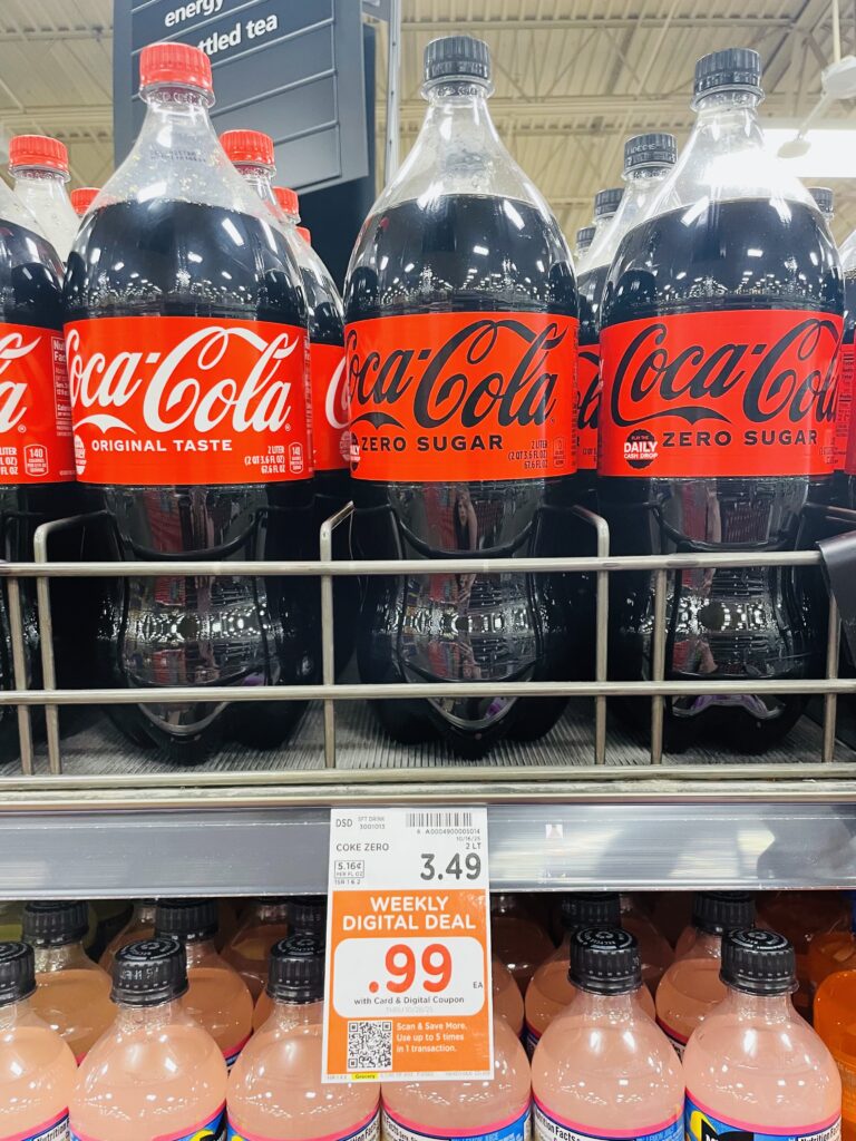 2 liter pop kroger shelf image