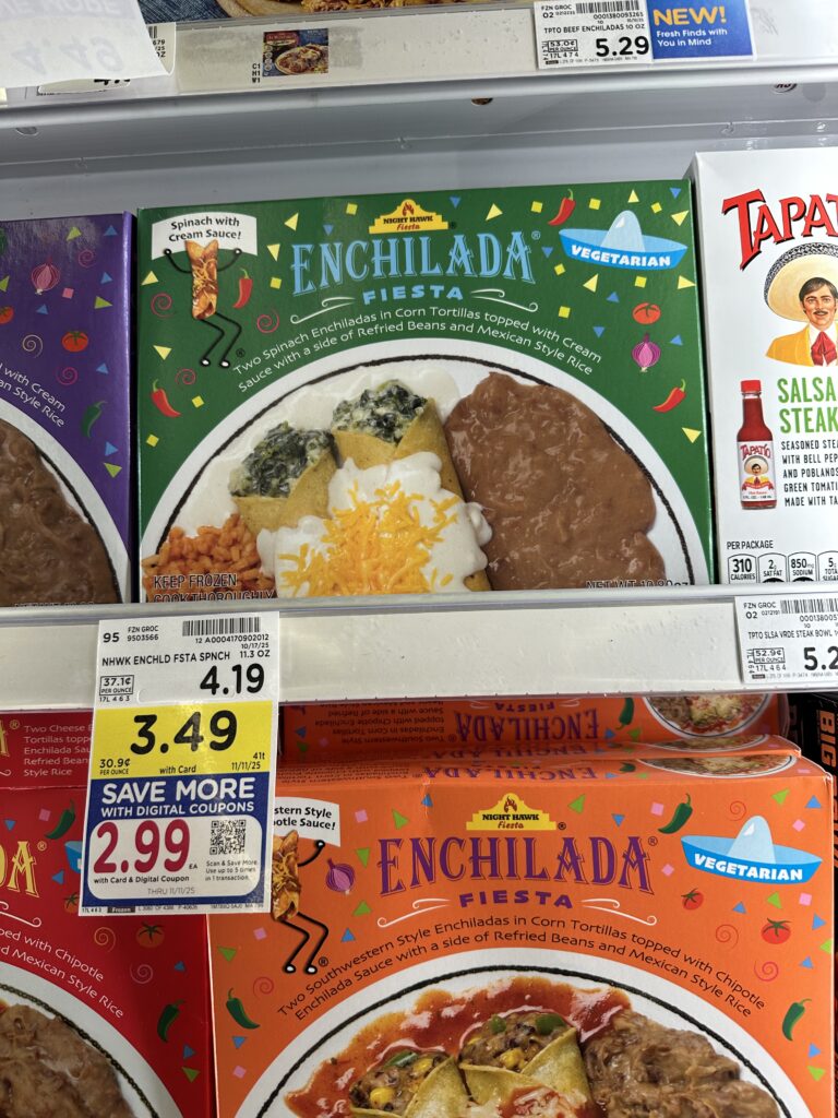 Night Hawk Frozen Entrees Kroger Shelf Image