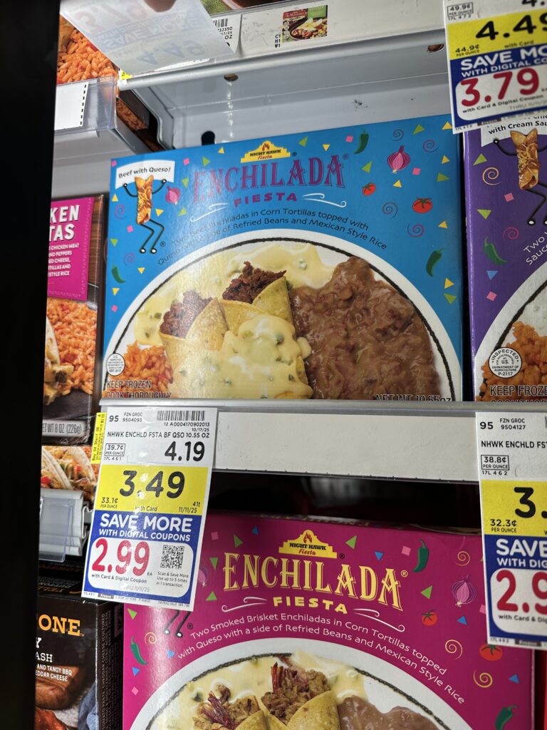 Night Hawk Frozen Entrees Kroger Shelf Image