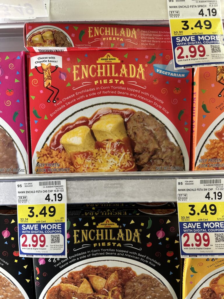 Night Hawk Frozen Entrees Kroger Shelf Image