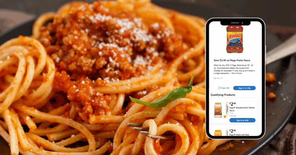 Ragu Pasta Sauce Kroger Digital Coupon