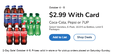Kroger 2 day sale