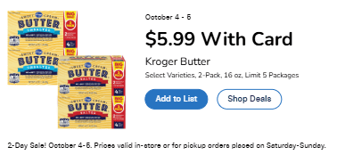 Kroger 2 day sale