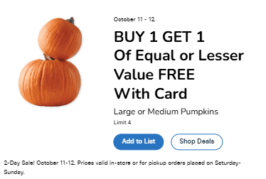 Kroger 2 day sale items