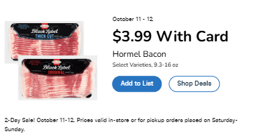 Kroger 2 day sale items