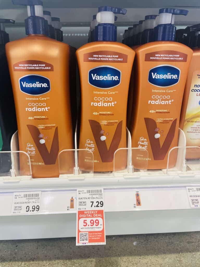 Vaseline Lotion Kroger Shelf image